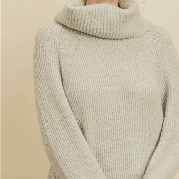 Grey Turtleneck Sweater Dress Small Only - Picture 3 of 4